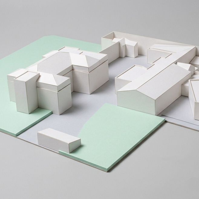Maquette d'étude, volumétrie du projet